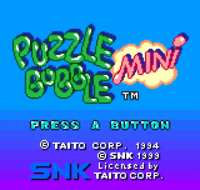 Image n° 1 - titles : Puzzle Bobble Mini